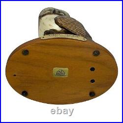 Big Sky Carvers Owl Wood Sculpture Evening Tracker Limited Edition K. White #126