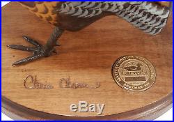Big Sky Carvers Pheasant Decoy Painted Wood Carving Chris Olson Masters' Edition