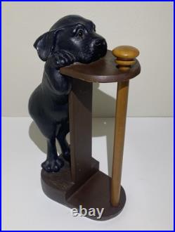 Big Sky Carvers Phyllis Driscoll Black Lab Paper Towel Holder