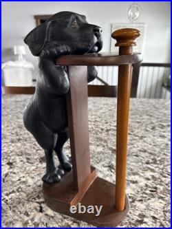 Big Sky Carvers Phyllis Driscoll Black Lab Paper Towel Holder