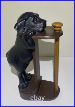 Big Sky Carvers Phyllis Driscoll Black Lab Paper Towel Holder