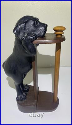 Big Sky Carvers Phyllis Driscoll Black Lab Paper Towel Holder