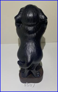Big Sky Carvers Phyllis Driscoll Black Lab Paper Towel Holder