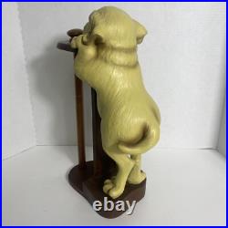 Big Sky Carvers Phyllis Driscoll Yellow Lab Paper Towel Holder Heavy