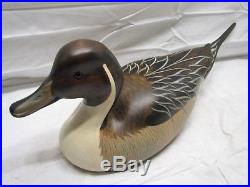 Big Sky Carvers Pin Tail Wood Duck Decoy Wooden Hand Carved Fowl Pintail Signed