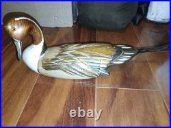 Big Sky Carvers Pintail Drake Duck Decoy Hand Painted, Artist Signed Autographed