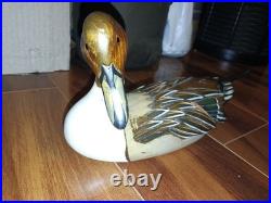 Big Sky Carvers Pintail Drake Duck Decoy Hand Painted, Artist Signed Autographed