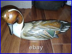 Big Sky Carvers Pintail Drake Duck Decoy Hand Painted, Artist Signed Autographed