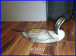 Big Sky Carvers Pintail Drake Duck Decoy Hand Painted, Artist Signed Autographed