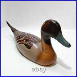 Big Sky Carvers Pintail Drake Thomas Chandler Signed Wooden Decoy 18 VTG 1984