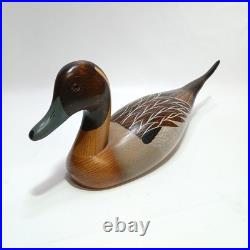 Big Sky Carvers Pintail Drake Thomas Chandler Signed Wooden Decoy 18 VTG 1984