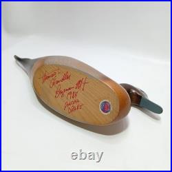 Big Sky Carvers Pintail Drake Thomas Chandler Signed Wooden Decoy 18 VTG 1984
