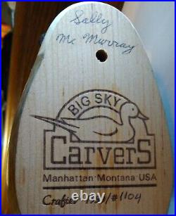Big Sky Carvers Pintail Duck 1999/#1104 Signed by Sally Mc Murray Vintage