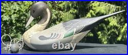 Big Sky Carvers Pintail Duck Bird Wood Decoy Donna Hartley Figure Carved Montana