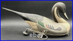 Big Sky Carvers Pintail Duck Bird Wood Decoy Donna Hartley Figure Carved Montana