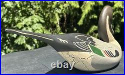 Big Sky Carvers Pintail Duck Bird Wood Decoy Donna Hartley Figure Carved Montana