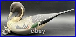Big Sky Carvers Pintail Duck Bird Wood Decoy Donna Hartley Figure Carved Montana