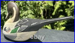 Big Sky Carvers Pintail Duck Bird Wood Decoy Donna Hartley Figure Carved Montana