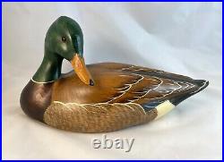 Big Sky Carvers Preening Green Head Drake-Cabin, Lodge, Den, Decor