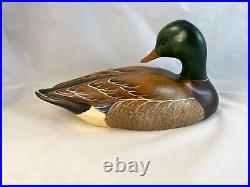 Big Sky Carvers Preening Green Head Drake-Cabin, Lodge, Den, Decor