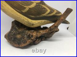 Big Sky Carvers Puffin Carving Mounted & Signed'KOM HAVENS' handmade In Montana