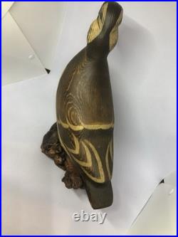 Big Sky Carvers Puffin Carving Mounted & Signed'KOM HAVENS' handmade In Montana