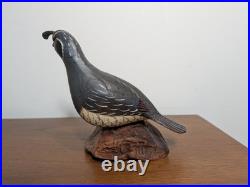 Big Sky Carvers Quail Sculpture signed M. Michael