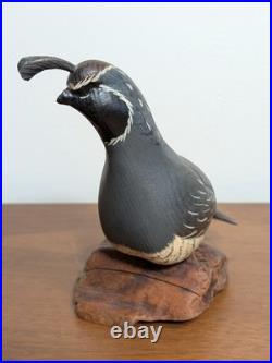 Big Sky Carvers Quail Sculpture signed M. Michael
