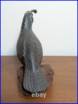 Big Sky Carvers Quail Sculpture signed M. Michael