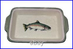 Big Sky Carvers Rainbow Splendor Trout Themed Serving Dishes By Blake Lovering