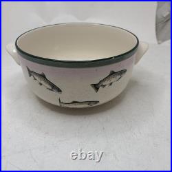 Big Sky Carvers Rainbow Splendor Trout Themed Serving Dishes By Blake Lovering