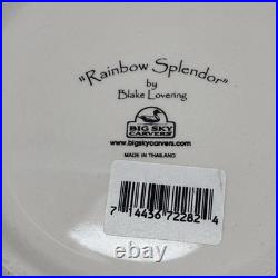 Big Sky Carvers Rainbow Splendor Trout Themed Serving Dishes By Blake Lovering