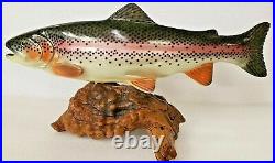 Big Sky Carvers Rainbow Trout New 1601 Fish Bsc Reel Rare Retired Carving Us
