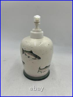 Big Sky Carvers Rainbow Trout Soap Dish Lotion Tooth Brush Hldr Rinse Cup Set
