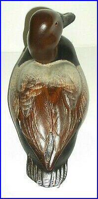 Big Sky Carvers Rare Canvasback Drake Decoy Hand Carved Collectible Signed
