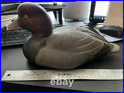 Big Sky Carvers Redhead Duck Decoy Signed Donna Hartley 01110/2000 Excellent