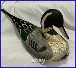 Big Sky Carvers Remington Pintail Duck Decoy Wooden Hand Carved Signed K Jones