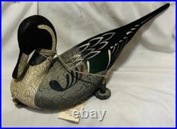 Big Sky Carvers Remington Pintail Duck Decoy Wooden Hand Carved Signed K Jones