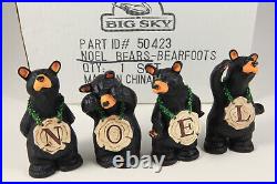 Big Sky Carvers Retired BearFoots NOEL Bears Figurines Jeff Fleming Montana NIB