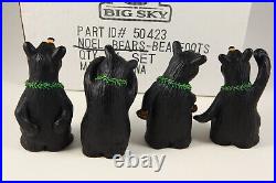 Big Sky Carvers Retired BearFoots NOEL Bears Figurines Jeff Fleming Montana NIB