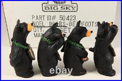 Big Sky Carvers Retired BearFoots NOEL Bears Figurines Jeff Fleming Montana NIB