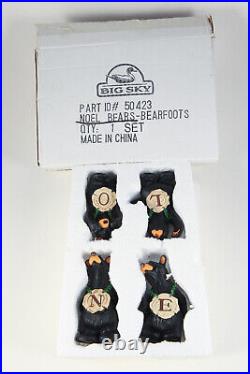 Big Sky Carvers Retired BearFoots NOEL Bears Figurines Jeff Fleming Montana NIB