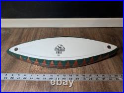 Big Sky Carvers Retired Ceramic Canoe Chip & Dip Serving Dish Set with Paddles New