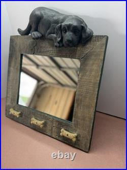 Big Sky Carvers Rustic Dog Wood Photo 18.5x16 frame Wall Mount Landscape