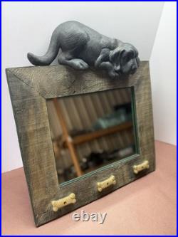 Big Sky Carvers Rustic Dog Wood Photo 18.5x16 frame Wall Mount Landscape