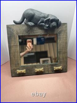 Big Sky Carvers Rustic Dog Wood Photo 18.5x16 frame Wall Mount Landscape