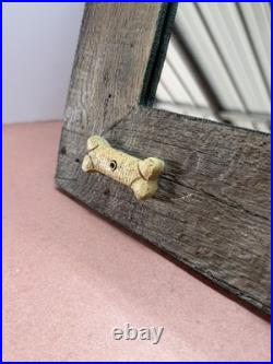 Big Sky Carvers Rustic Dog Wood Photo 18.5x16 frame Wall Mount Landscape