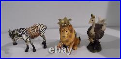 Big Sky Carvers SAF Artivity 3 Piece Zebra Lion Ostrich Nativity Set 97006