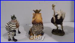 Big Sky Carvers SAF Artivity 3 Piece Zebra Lion Ostrich Nativity Set 97006