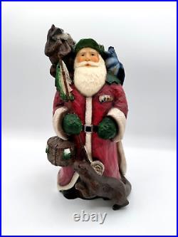 Big Sky Carvers Santa Fishing Buddies King Fisher Rainbow Trout Signed No. 10